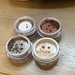 4 mini bareMinerals powder eyeshadows